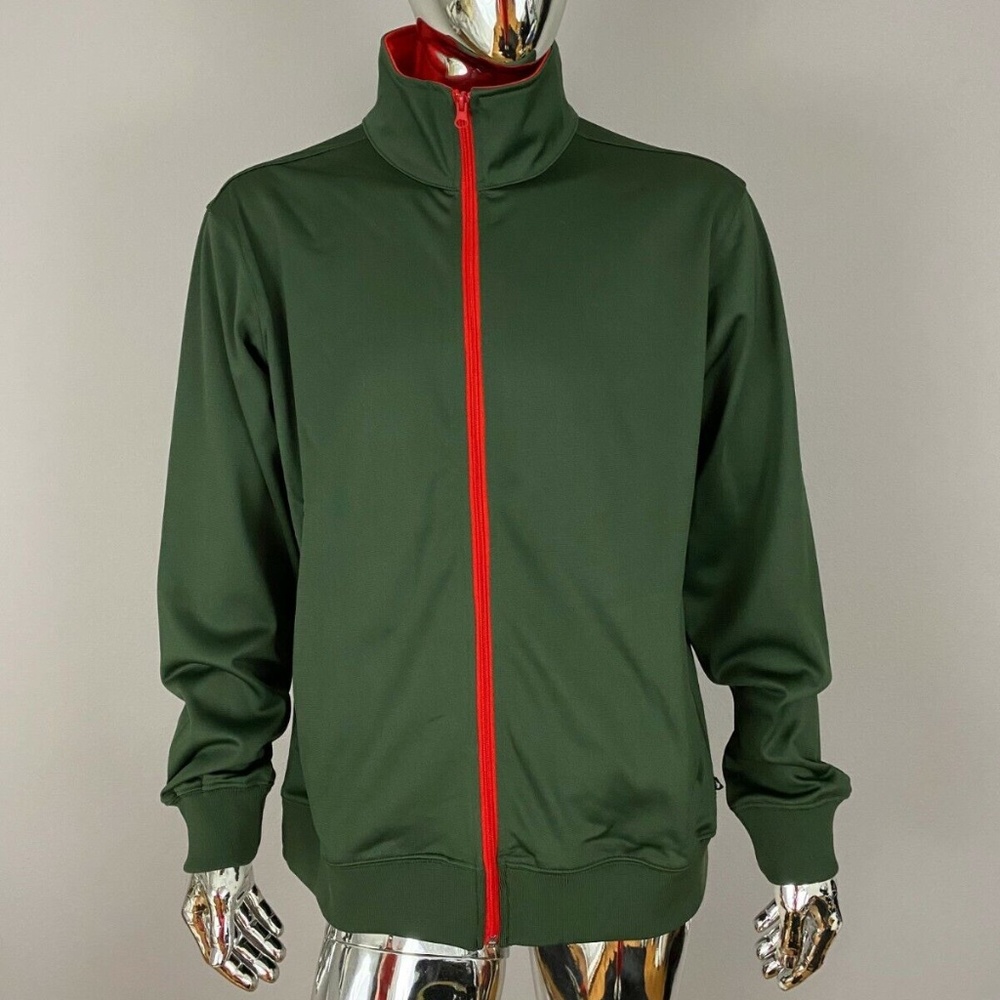 New Authentic Cookies SF Clothing OLIVE Tahoe Poly Knit Track Jacket Size M